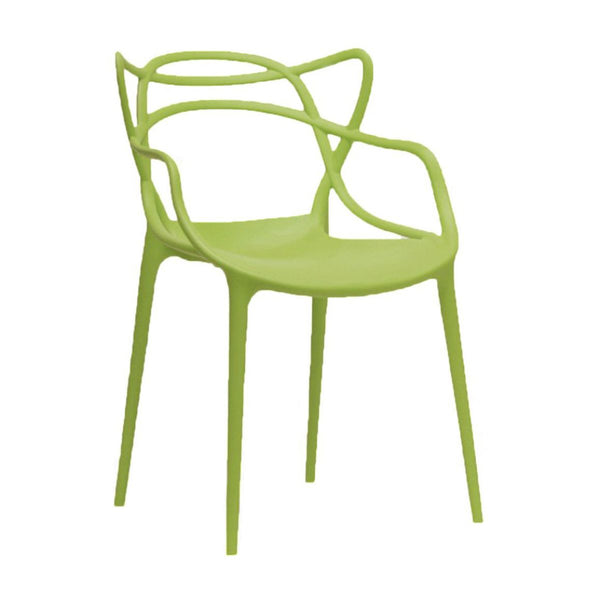 Silla Loop apilable verde