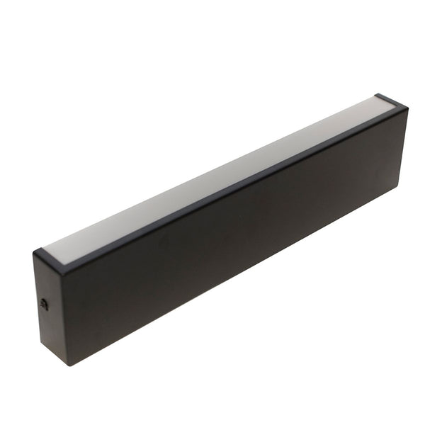 Aplique de pared LED bidireccional negro