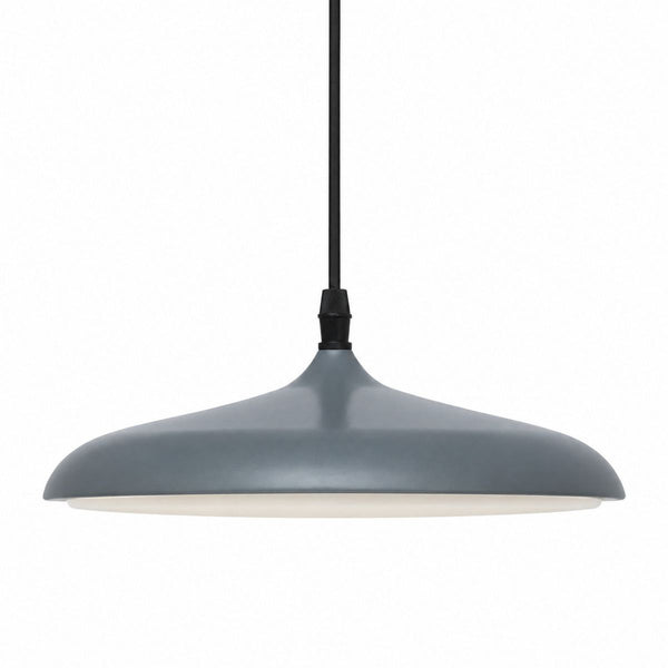 Luminaria Colgante LED Curvy Gris Acero