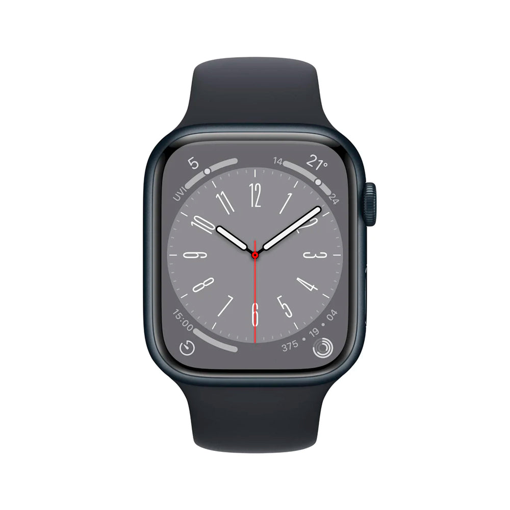 Apple Watch Series 8 45mm Midnight aluminium Sport Band