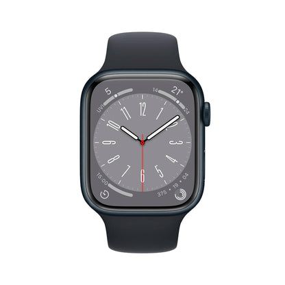 Apple Watch Series 8 45mm Midnight aluminium Sport Band
