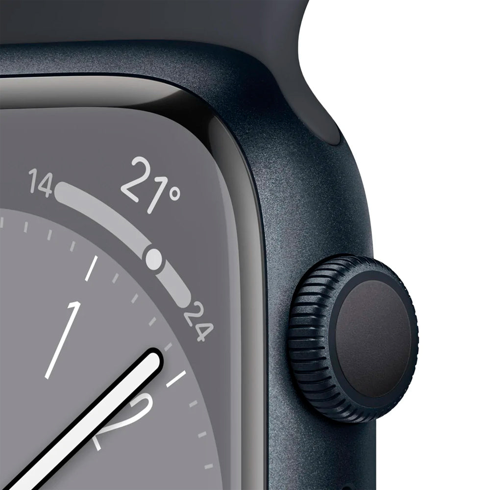 Apple Watch Series 8 45mm Midnight aluminium Sport Band