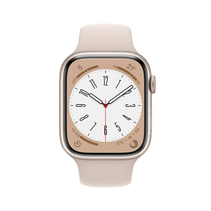 Apple Watch Series 8 45mm Starlight aluminium Sport Band