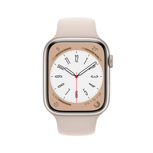 Apple Watch Series 8 45mm Starlight aluminium Sport Band