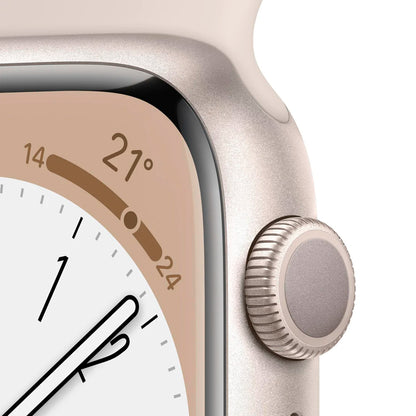Apple Watch Series 8 45mm Starlight aluminium Sport Band