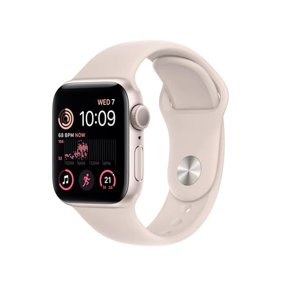 Apple Watch SE (2nd Gen) 44mm Starlight aluminium Sport Band