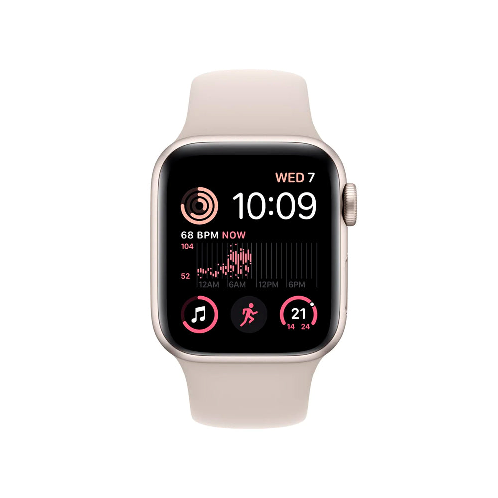 Apple Watch SE (2nd Gen) 44mm Starlight aluminium Sport Band
