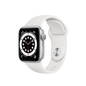Apple Watch Series 6 44mm Silver aluminium White Sport Band