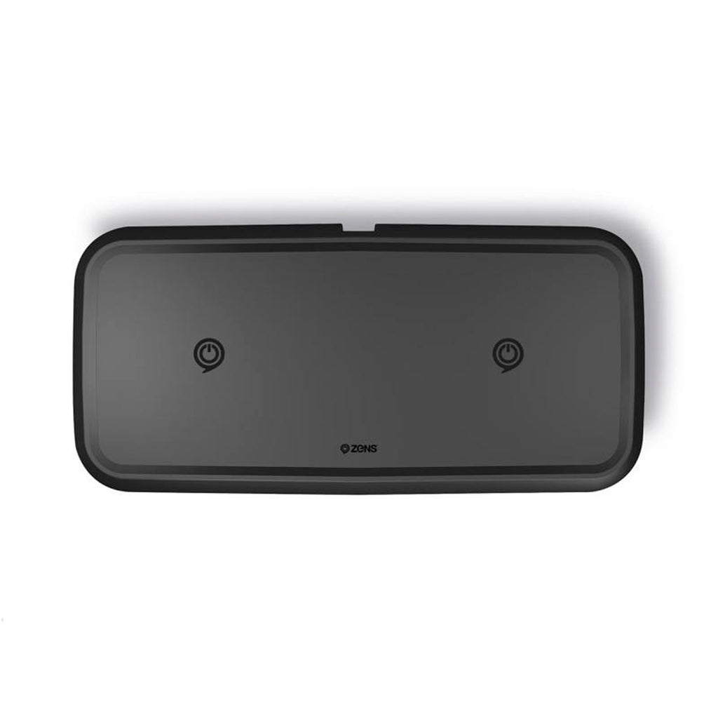 Zens Cargador Inalámbrico Dual Rápido 10W - Negro